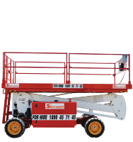 diesel speed leveller scissor lift 30ft (9.00m) mec